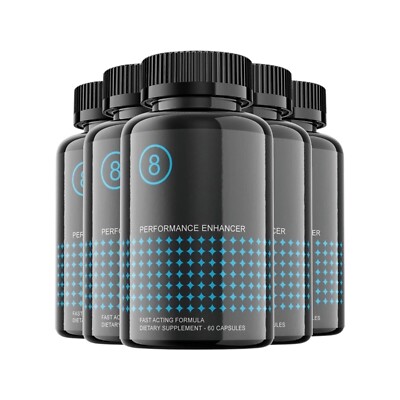 5-Pack Performer 8 Capsules - Performance Enhancer Advanced Male Support-300 Cap