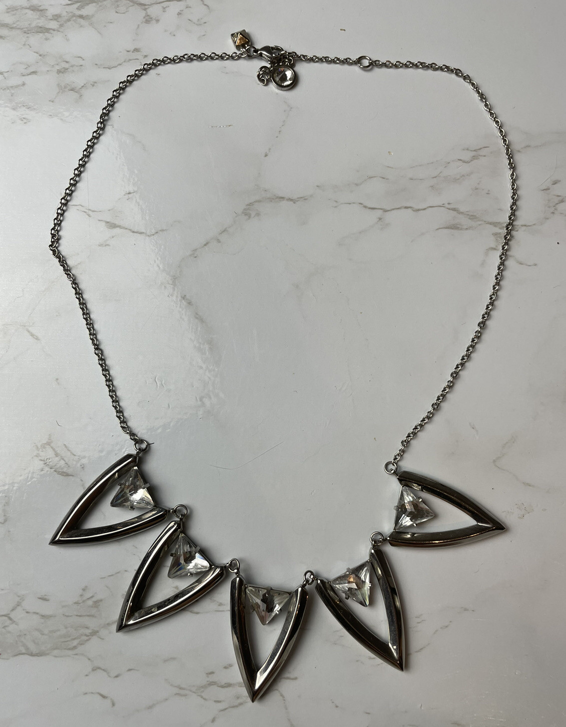 RM triangular statement crystal necklace - image 1