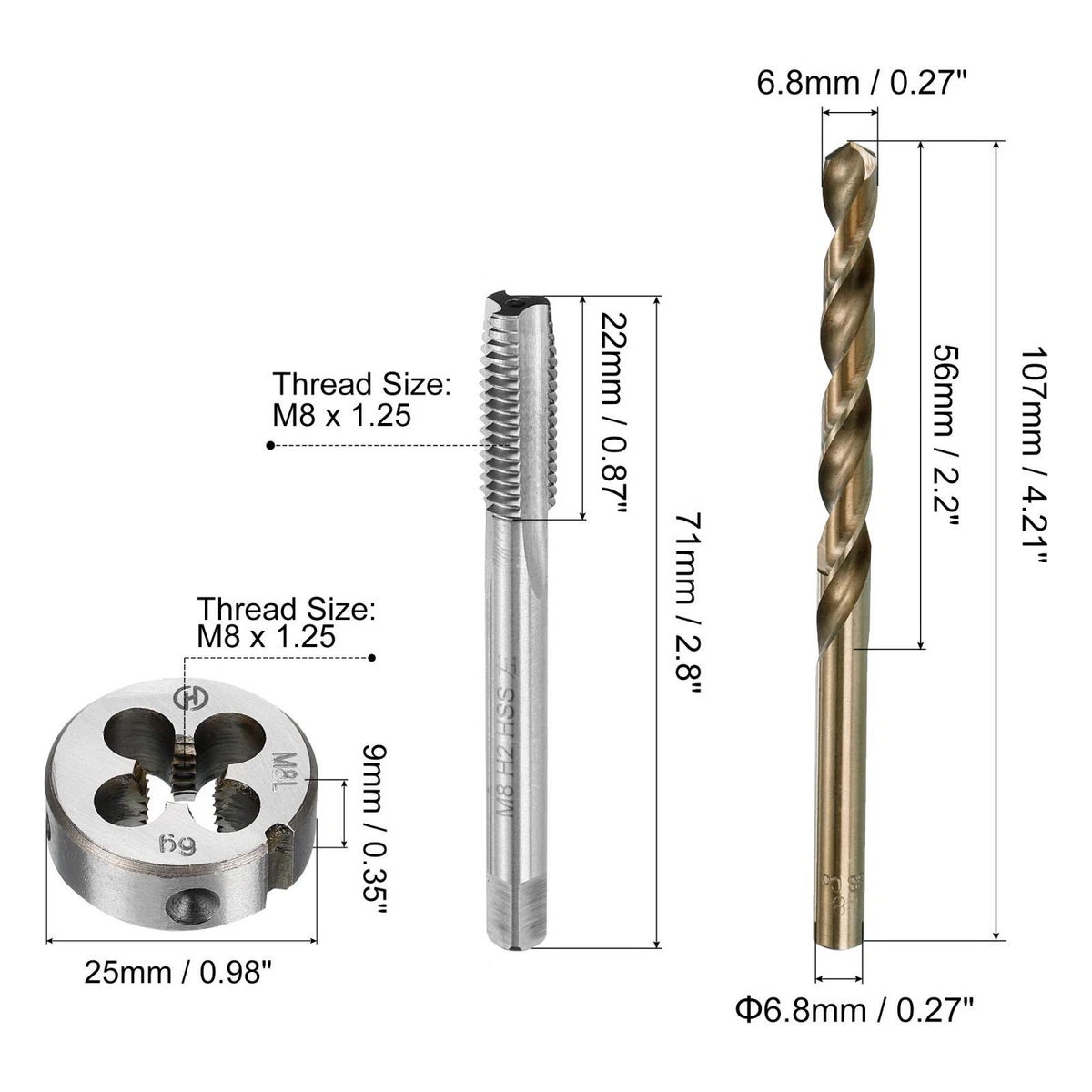 6.8 mm drill deals bit