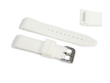 Cinturino gomma bianco orologio ansa rinforzata 22mm tipo nautica silicone ra22