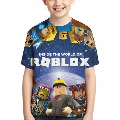 Roblox Game Print Youth Boys Casual T Shirt Summer Short Sleeve Tops Tee Ebay - details about chic new kids boys 3d game roblox short sleeve t shirts tops 6 14 years 8444