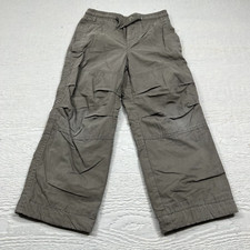 Gap Kids Pants Boys Small 6 7 Brown Lined Chino Elastic Waist Y2K