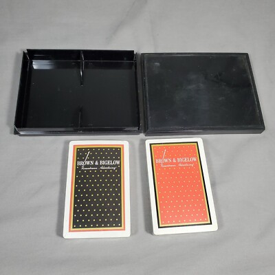 Hoyle Brown & Bigelow Advertising Poker Playing Cards Plastic Coated Remembrance
