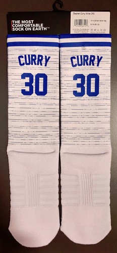 Stephen Curry Golden State Warriors Image Strideline Crew Socks M/L NEW - Picture 2 of 2