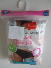 Hanes Ultimate  HIPSTER Panties Underwear 4-Pack Comfort Flex Fit  9/2XL  26.