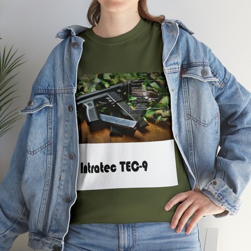 Camiseta Tec-9 TEC9 Pistola Arma de Fuego Muchas Tallas Marrón Verde Bronceado - Imagen 10 de 25