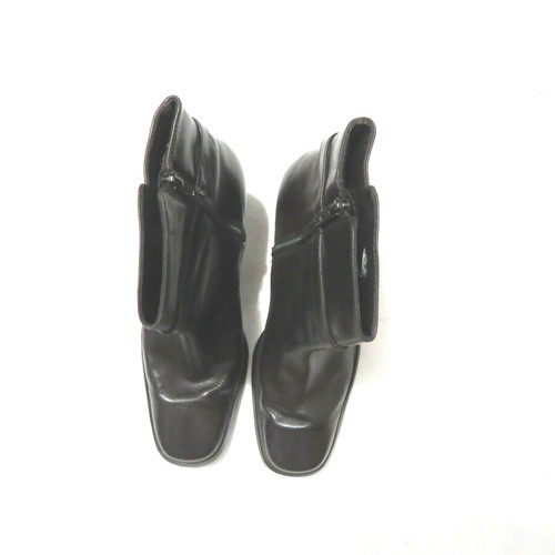 Stivaletti Karen Scott in pelle marrone con zip 10 M marrone - Foto 4 di 8