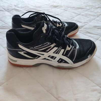 ASICS Gel-Rocket Unisex Volleyballschuh Hallenschuh Gr. EU40 US8.5 Schwarz 