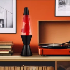 LAVA 14.5" Scarlet Soundwave Novelty Table Lamp