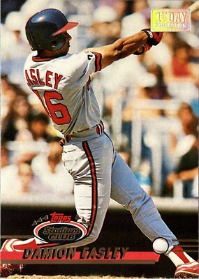 Damion Easley 1993 Topps Stadium Club #6 1st Day Production Los Angeles Angels