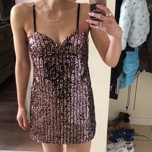 zara sequin dress ebay