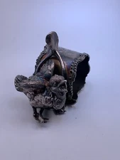 MERIDEN #293 NAPKIN RING - CHICK WITH WISH BONE - BEST OFFER - 3 OF 34