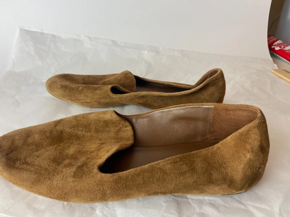 Vince Vero Cuoio Womens Suede Loafer Tan US Size 7M Slip On Casual Shoe - Image 4 of 4