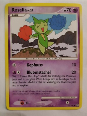 Pokemon Diamant & Perl - Sturmtief 72/100 - Roselia Deutsch