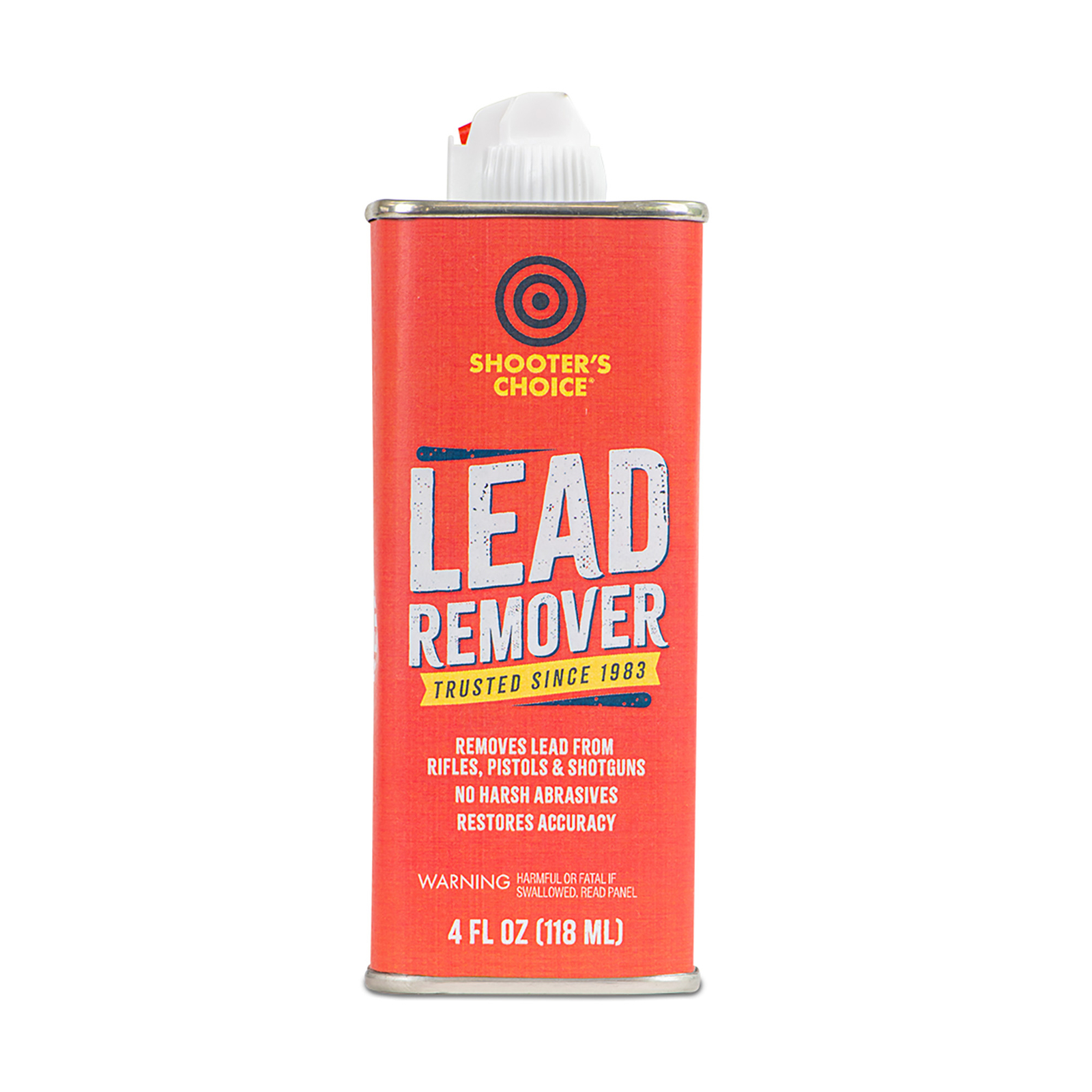 Shooters Choice Lead Remover Solvent 4oz Tin Bottle for Rifle/Guns w/o Abrasives
