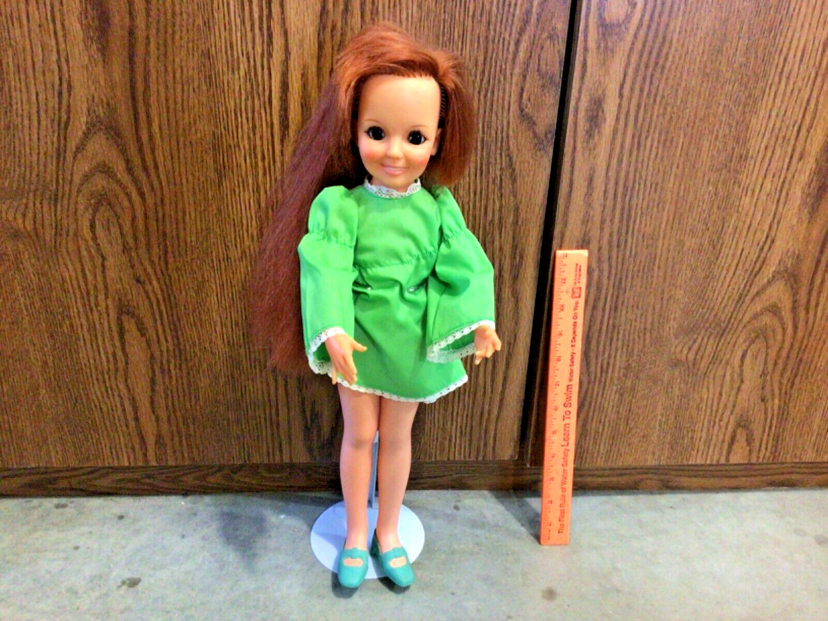 crissy doll green dress Vintage 1971 Movin Groovin by Ideal pre-loved Floral Wedding Dresses