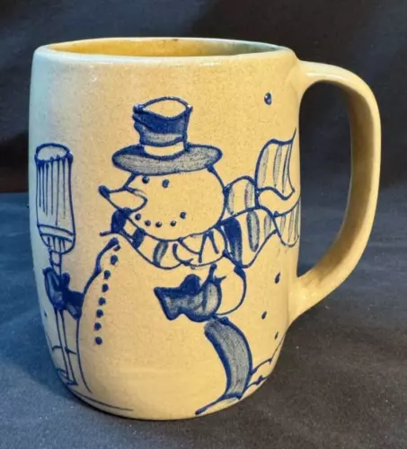 BBP Beaumont Brothers Pottery Snowman Coffee Mug Cup