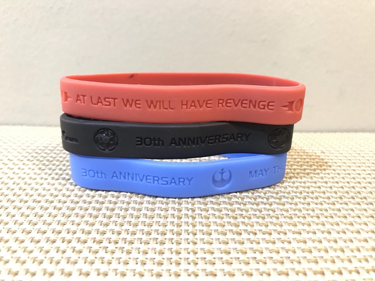 3) SDCC EXCLUSIVE Star Wars 30th Anniversary Edition Wrist Band