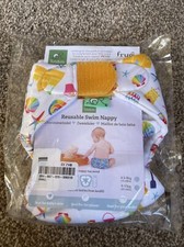 TotsBots Tots bot riutilizzabili pannolino nuoto stampa divertente taglia small