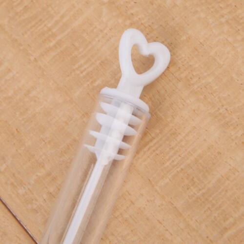 60 Stück Liebe Herz Zauberstab Tube Neuheit Blase Seifenflasche Hochzeit Blasen - Bild 4 von 10