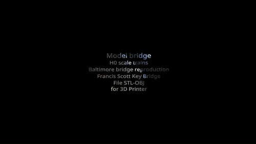 Bridge H0 scale trains Baltimore bridge reproduction File STL for 3D Printer - 第 1 支影片,共 1 支