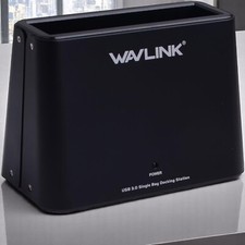 Image of USB 3.0 Dock Wavlink Single Bay External Hard Drive Docking Station 2.5/3.5 SATA