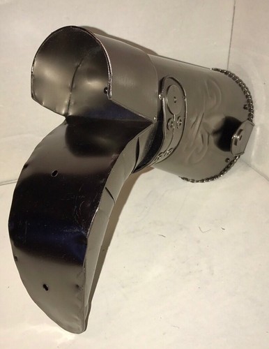 COWBOY BOOT-Hand Made ALUMINUM -Great For Planter, Man Cave, Cabin, Deco 11 1/2” - Picture 5 of 12