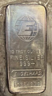 Barra de plata fina Engelhard .999 de 10 onzas troy C364279