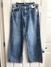 AEROPOSTALE Women's Baggy Wide Leg Lightweight Luxe Denim Jeans Sz 8R NWT