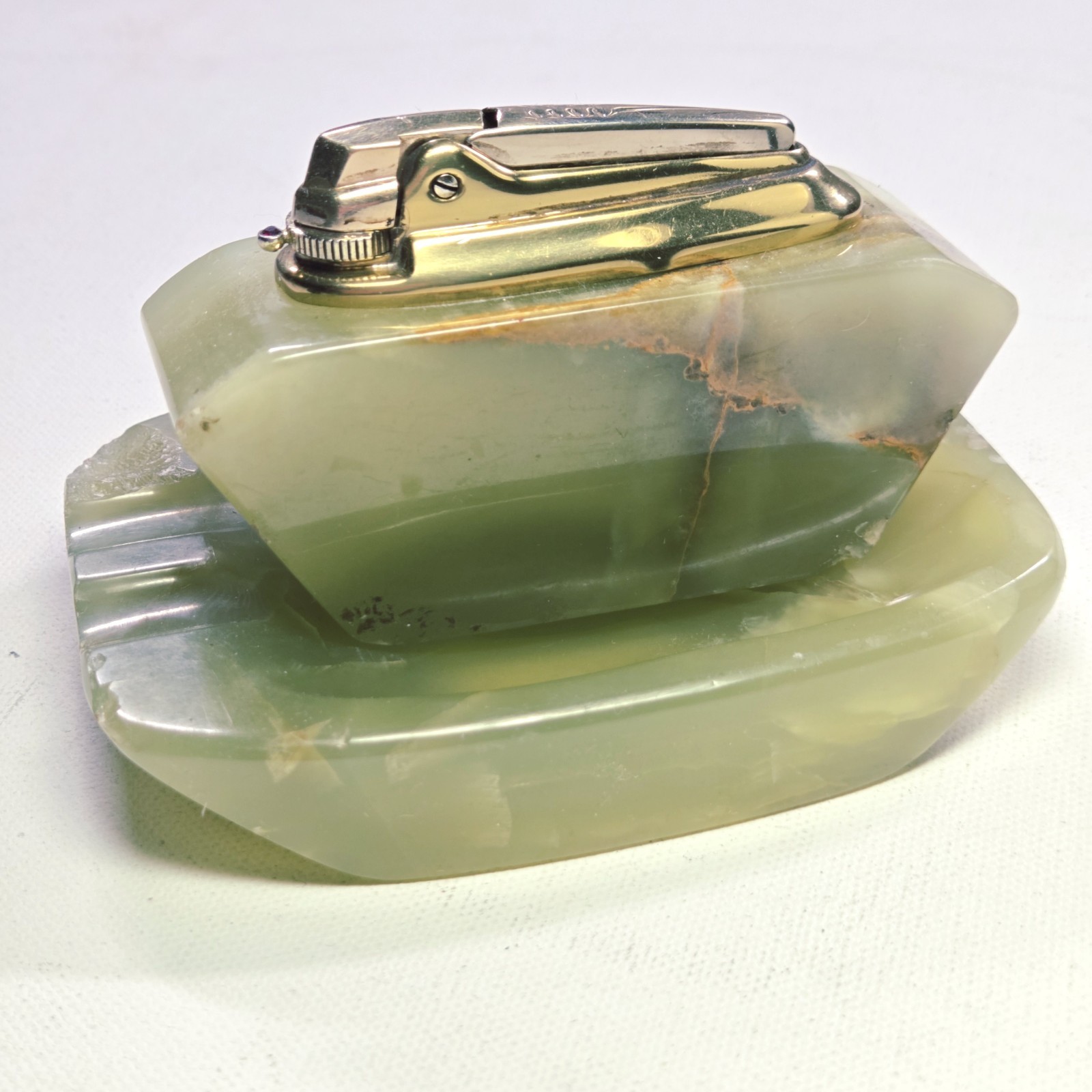 Empress Green Onyx Ashtray Base Made In England