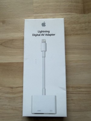 [APPLE] Lightning to Digital AV Adapter MD826AM/A HDMI iPhone iPad A1438 NIB