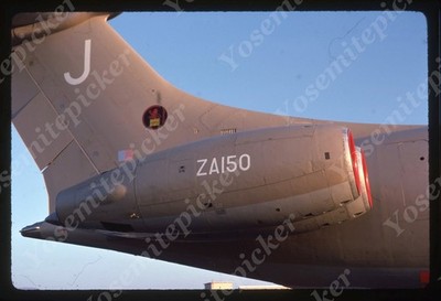 sl18  Slide 1980's  British Airliner Vickers VC10 Point Mugu 408a