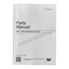 Caterpillar Cat 307.5 Mini Hydraulic Excavator Parts Catalog Manual