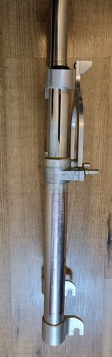Shocktech Front Suspension Forks In Polished Aluminium/Purple (1+1/8th) USED - Picture 10 of 24
