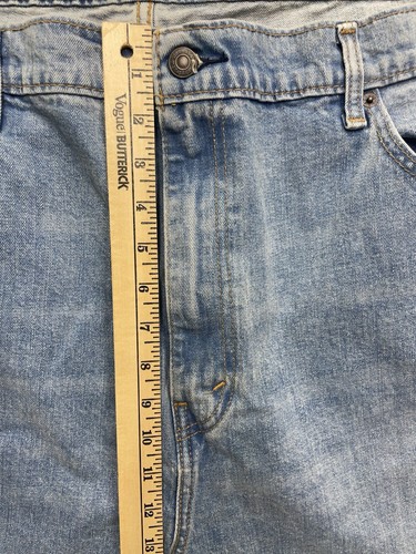 Levi's 505 Jeans Herren 44 x 32 gerades Bein normale Passform helle Waschung Denim neu mit Etikett - Bild 10 von 11