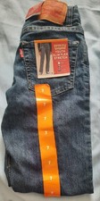 Levi's Youth Slim Flex Stretch Slim Fit Blue Denim Jeans Size 7 5-Pocket