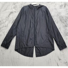 Under Armour Jacket Womens M Black Loose Fit Storm Full Zip High Low Split Hem