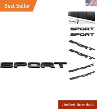 Durable 3D Black Metal Sport Emblem Badge - Effortless Installation Included