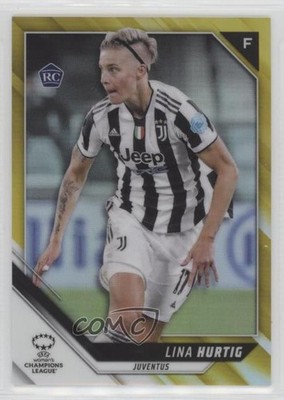 2021 Topps Chrome UEFA Women's Champions League 44/50 Lina Hurtig Rookie RC 5l1