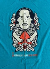 LEBOWSKI FEST NEW YORK Tshirt 2018 - DONNY Nesting Doll - Teal Large - THE DUDE