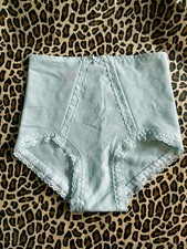 DEADSTOCK Vintage Nylon Firm Control Granny Panty Panties Knickers - Lace Trim