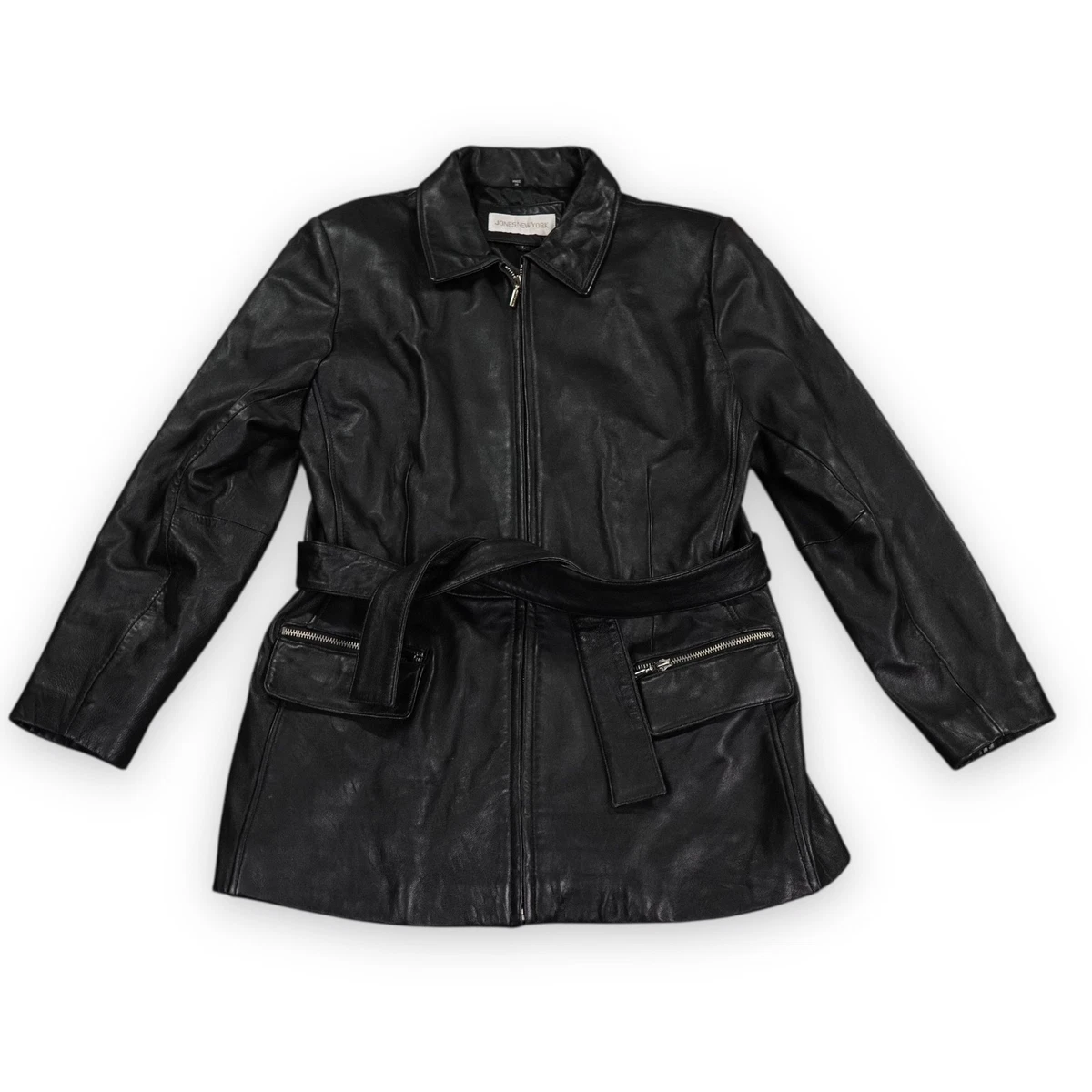 Jones New York Leather Outer Shell Coats, Jackets & Vests 