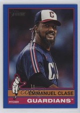 2025 Topps Heritage Dark Blue Border Emmanuel Clase #120 2g8