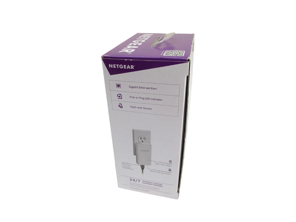 New / Open Box NETGEAR PL1000 Powerline 1000 Wi-Fi Network Extender 2 Pack - Image 2 of 3