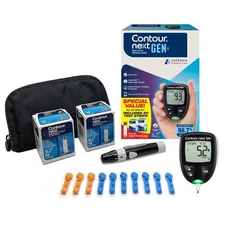 Ascensia CONTOUR NEXTGEN Blood Glucose Monitor All InOne Kit with 20 Test Strips