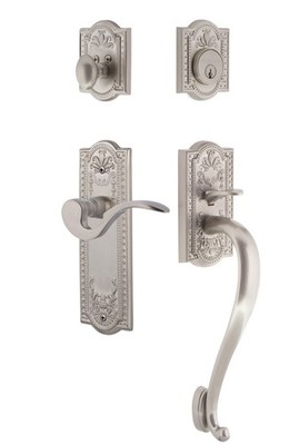 Nostalgic Warehouse MEAMAN_ESET_234_SG_LH Meadows Left Handed - Nickel