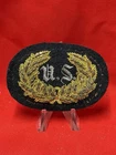 Civil War Union “U.S.” Bullion Headgear Badge with Wreath