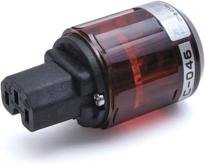Oyaide C-046 IEC Connector phosphor bronze Gold+Palladium plated