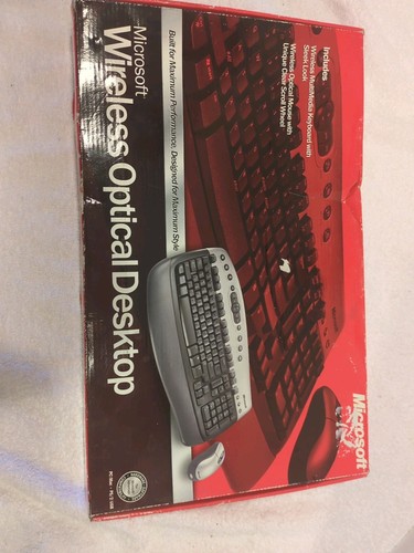 Microsoft Wireless Optical Desktop Keyboard and Mouse K51-00024 NEW Sealed Box - Picture 11 of 11