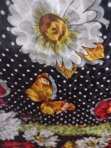 Krueger Schürze Luciano Suprani Colab Seide Blumen Marienkäfer Schmetterling - Bild 3 von 12